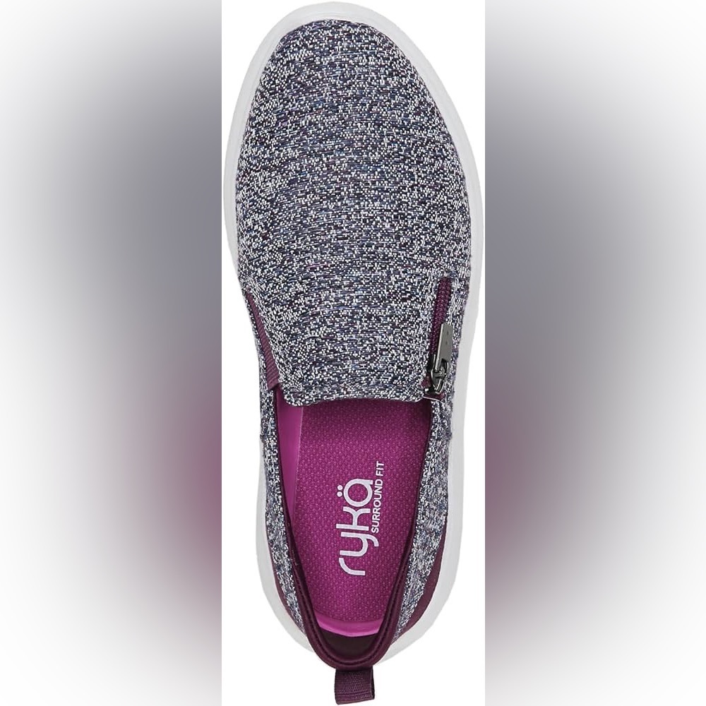 🖤🖤NWT Ryka Women's Ally Slip-On Sneaker Size 7 Purple Grape Fabric - Picture 5 of 7